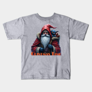 Frostbite Santa &amp; His Mischief Elf. Kids T-Shirt