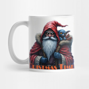 Frostbite Santa &amp; His Mischief Elf. Mug
