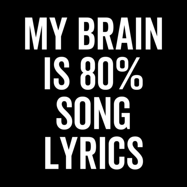 My Brain is 80% Song Lyrics by Frank Ring