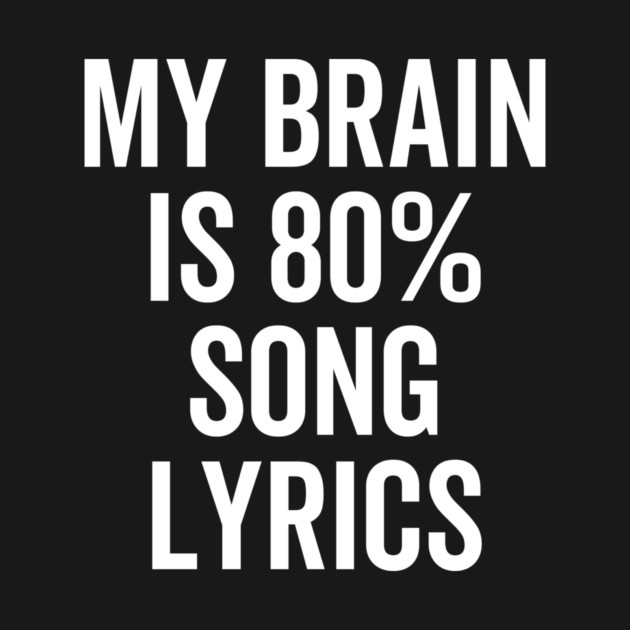 My Brain is 80% Song Lyrics by Frank Ring