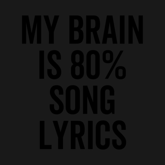 My Brain is 80% Song Lyrics by Frank Ring