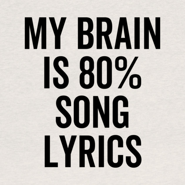 My Brain is 80% Song Lyrics by Frank Ring