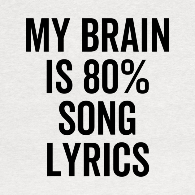 My Brain is 80% Song Lyrics by Frank Ring