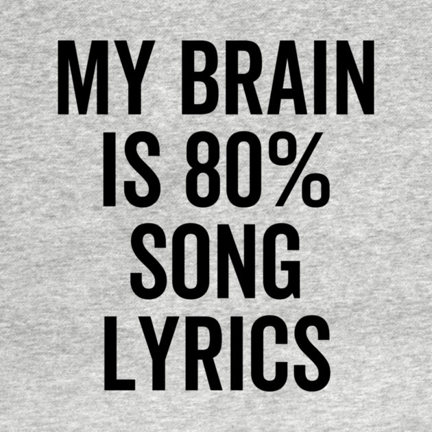 My Brain is 80% Song Lyrics by Frank Ring