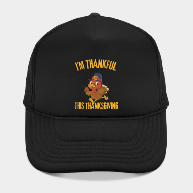 Thankful Turkey Cute Thanksgiving Humor by Creatifly Graphic Tees