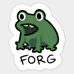 Frog Forg Meme Sticker