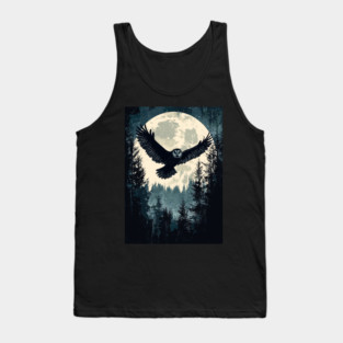 Owl in the Moonlight Tank Top