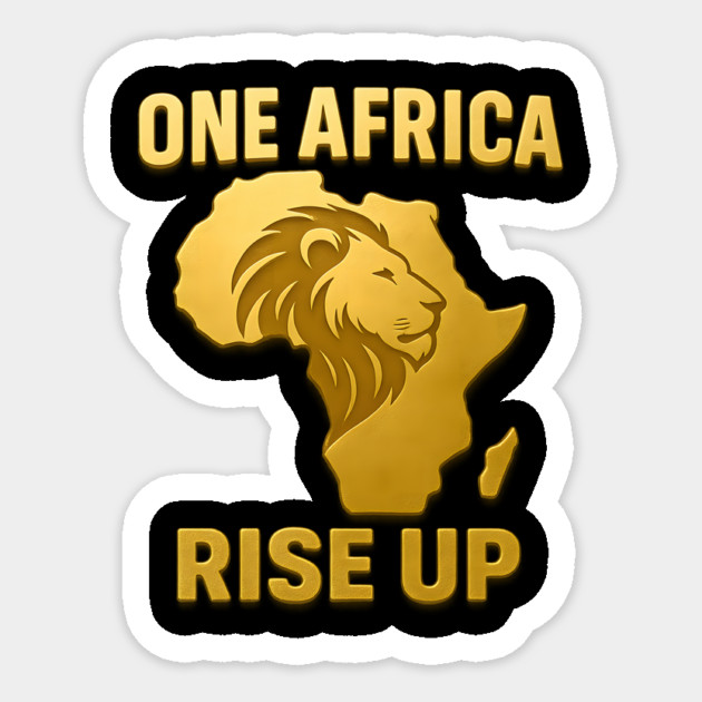 One Africa Rise Up Sticker by Douglas's Store 8