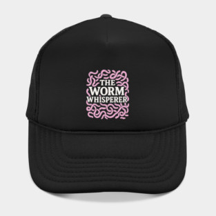 Worm Whisperer Cartoon Design Hat
