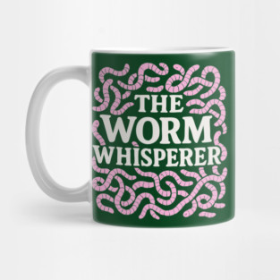 Worm Whisperer Cartoon Design Mug