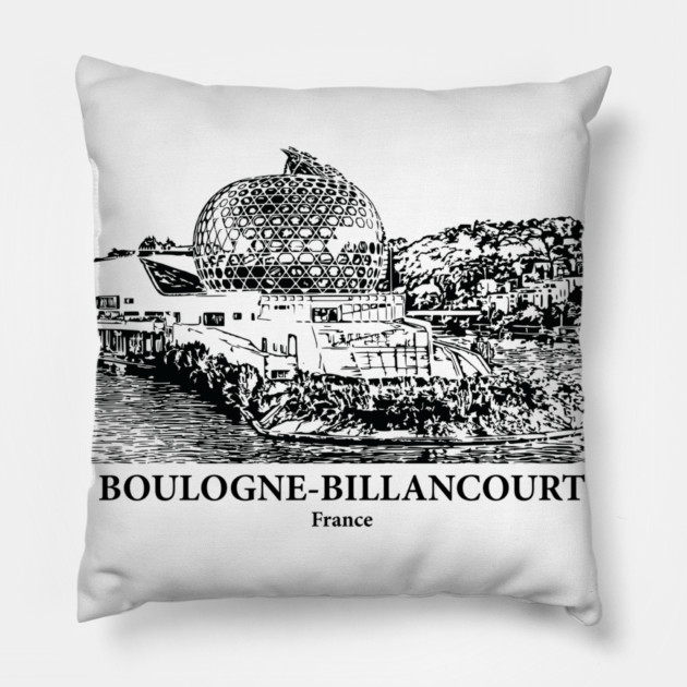 Boulogne-Billancourt - France Pillow by Lakeric