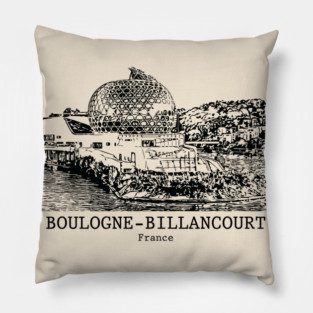 Boulogne-Billancourt - France Pillow