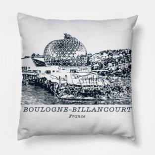 Boulogne-Billancourt - France Pillow