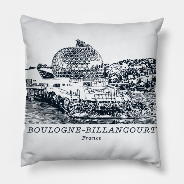 Boulogne-Billancourt - France Pillow by Lakeric