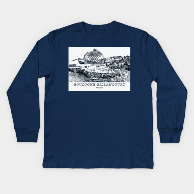 Boulogne-Billancourt - France Kids Long Sleeve T-Shirt by Lakeric