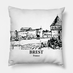 Brest - France Pillow
