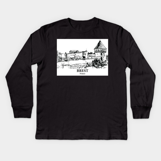 Brest - France Kids Long Sleeve T-Shirt by Lakeric