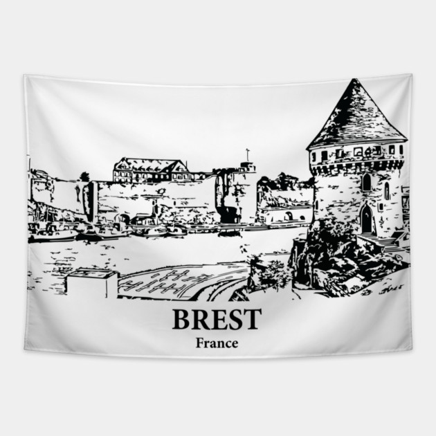Brest - France Tapestry by Lakeric