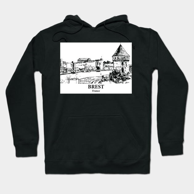Brest - France Hoodie by Lakeric
