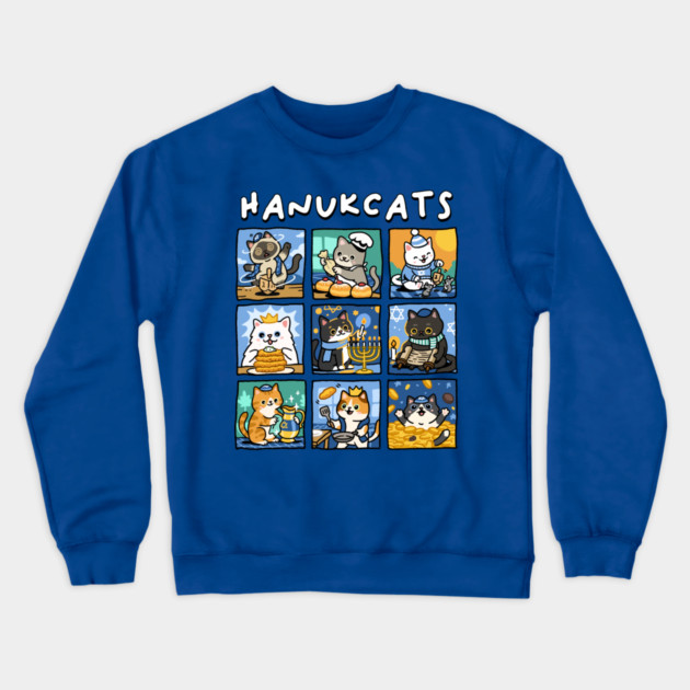 Hanukcats Crewneck Sweatshirt by GoshWow®