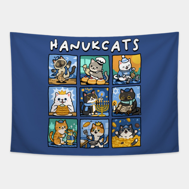 Hanukcats Tapestry by GoshWow®