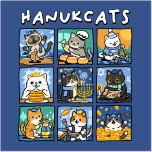 Hanukcats Posters and Art