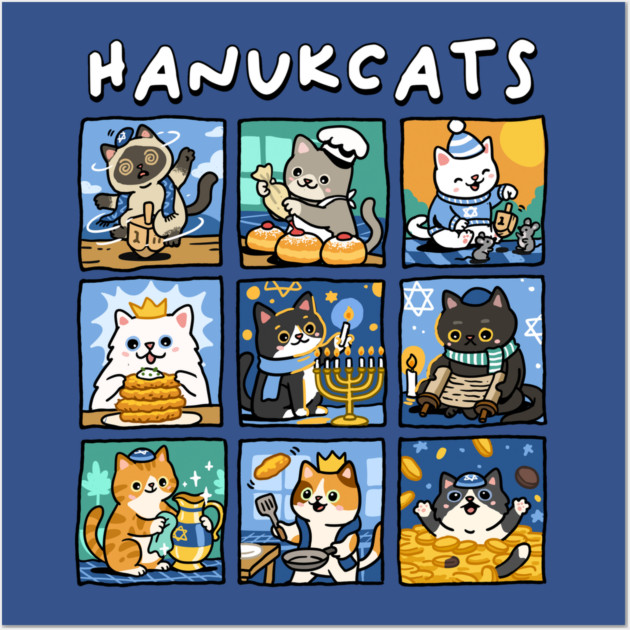 Hanukcats Wall Art by GoshWow®