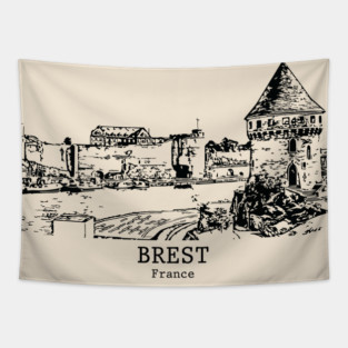 Brest - France Tapestry
