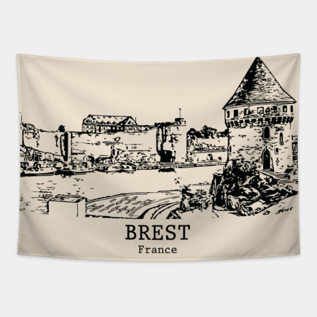 Brest - France Tapestry by Lakeric
