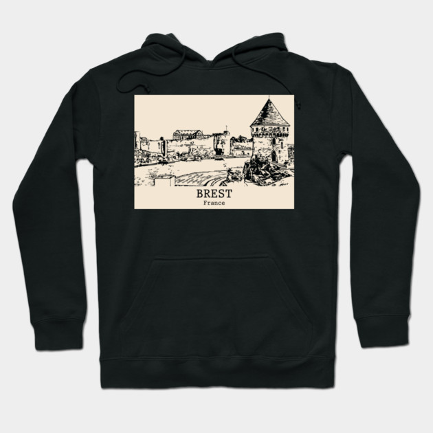 Brest - France Hoodie by Lakeric