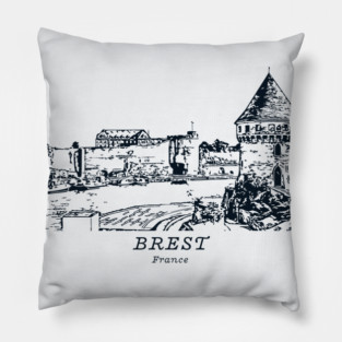 Brest - France Pillow