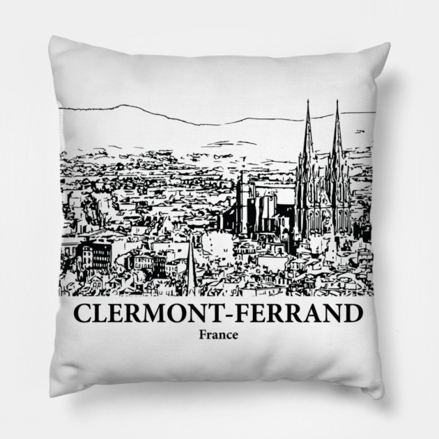 Clermont-Ferrand - France Pillow by Lakeric