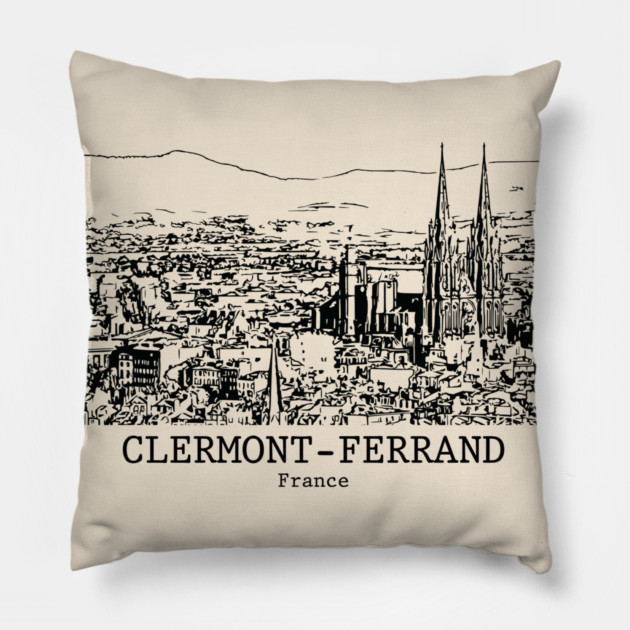Clermont-Ferrand - France Pillow by Lakeric