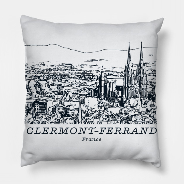 Clermont-Ferrand - France Pillow by Lakeric