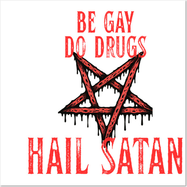 Satan Wall Art by Low Life Shirts