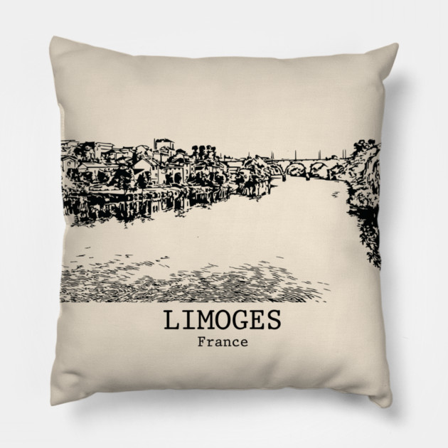 Limoges - France Pillow by Lakeric