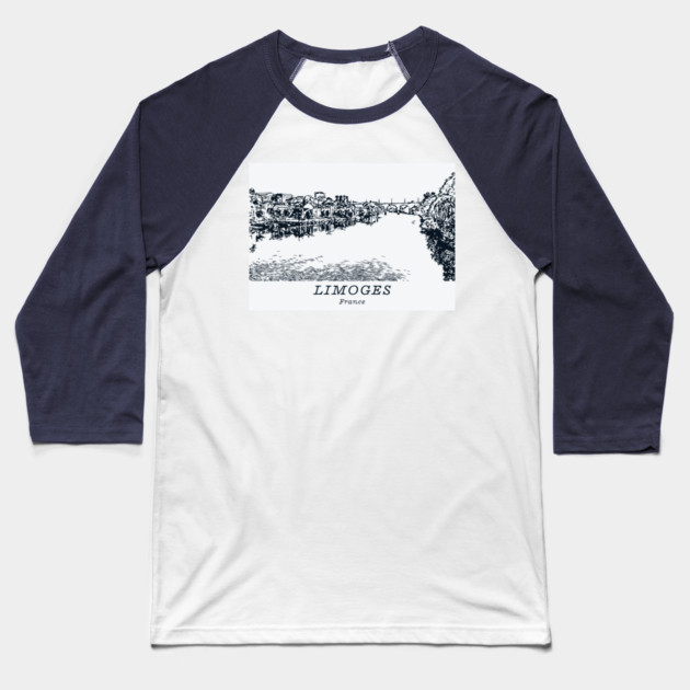 Limoges - France Baseball T-Shirt by Lakeric