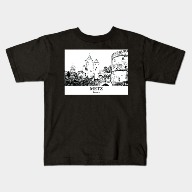Metz - France Kids T-Shirt by Lakeric