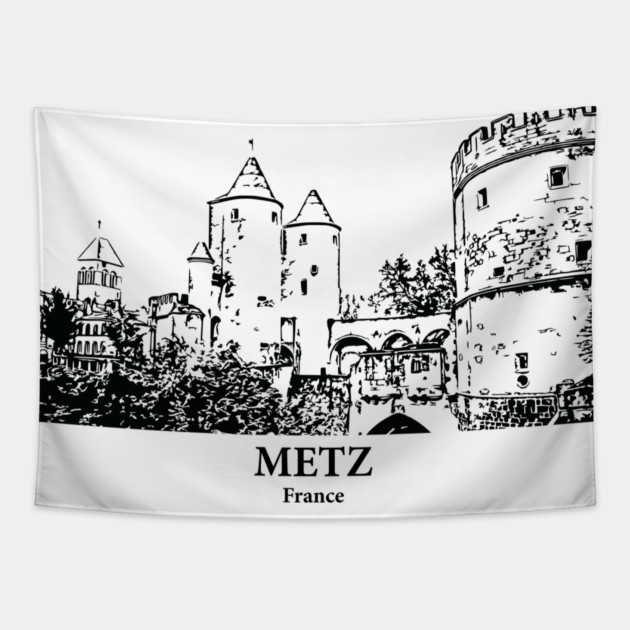Metz - France Tapestry by Lakeric