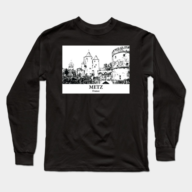 Metz - France Long Sleeve T-Shirt by Lakeric