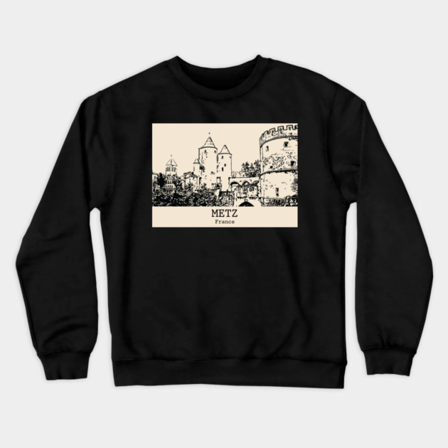 Metz - France Crewneck Sweatshirt by Lakeric