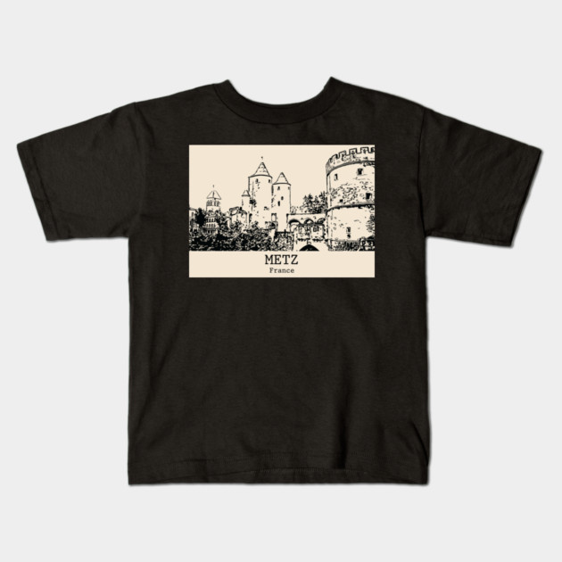 Metz - France Kids T-Shirt by Lakeric