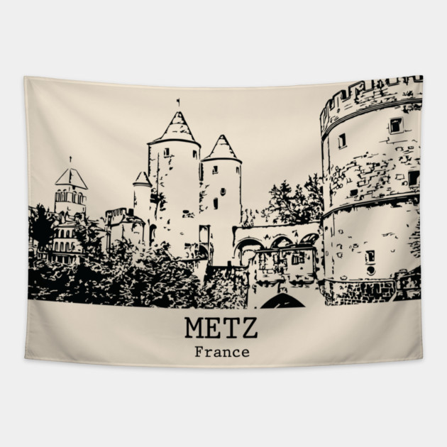 Metz - France Tapestry by Lakeric