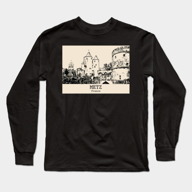 Metz - France Long Sleeve T-Shirt by Lakeric