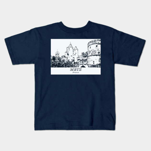Metz - France Kids T-Shirt by Lakeric