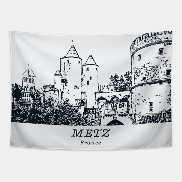 Metz - France Tapestry by Lakeric