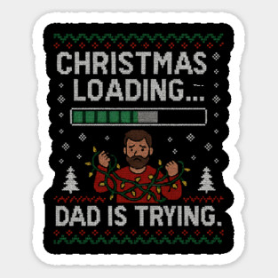Christmas Loading... Ugly Christmas Gift Sticker