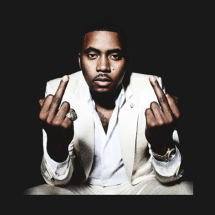 Vintage Nasir Jones Flipping the Bird T-Shirt