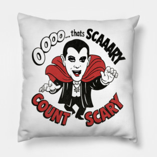 Count Scary Detroit Horror Host B Movies Pillow