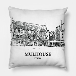 Mulhouse - France Pillow